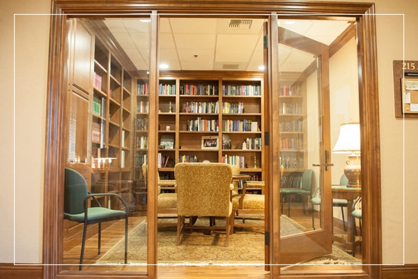 A study room in the Banta center