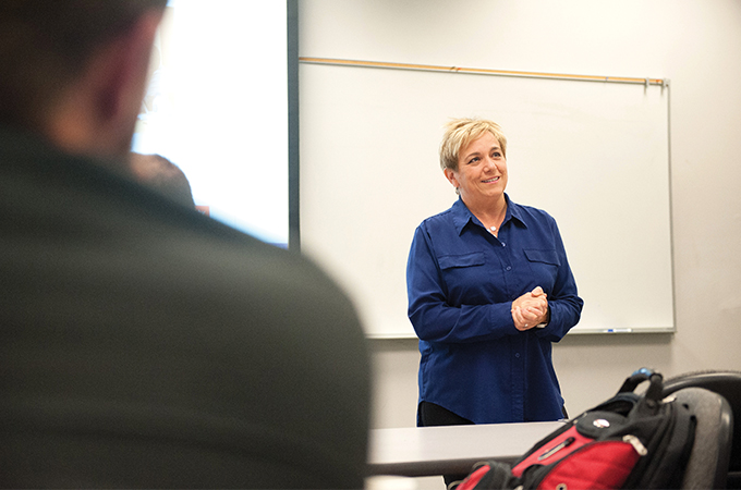 Allison Fraiberg hosting a workshop