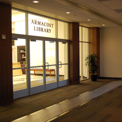 Library entrance