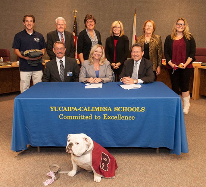 university of redlands partnership with yucaipa-calimesa school district