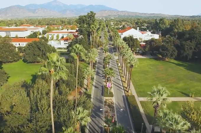 Aerial view of Colton Ave. 