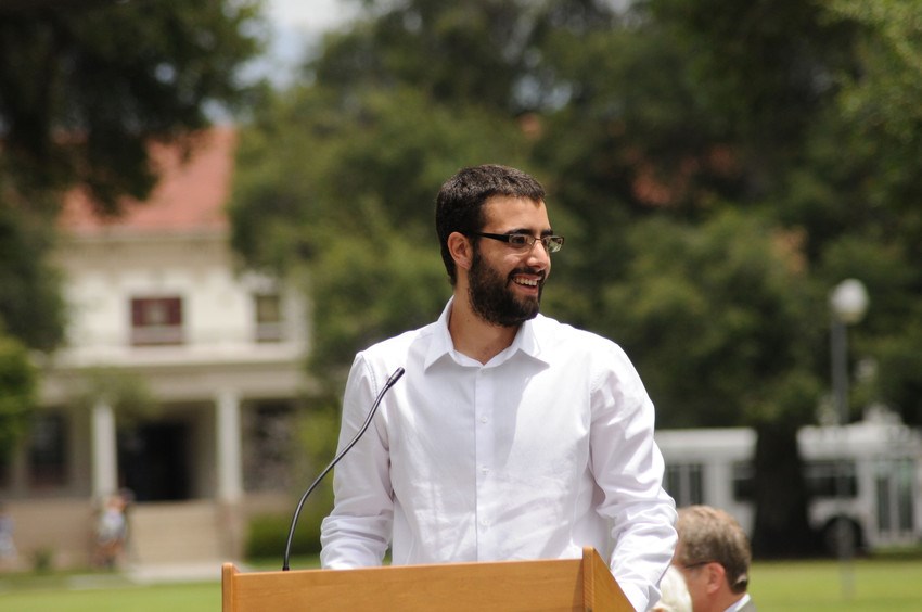 Alum at commencement