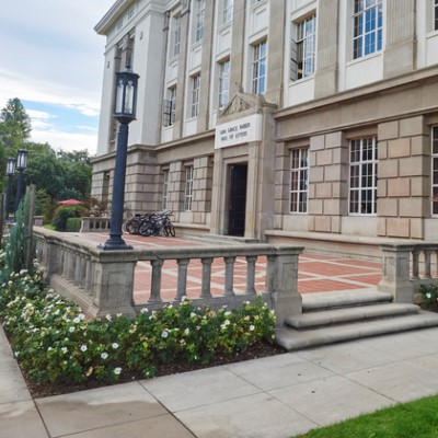 hall of letters north patio