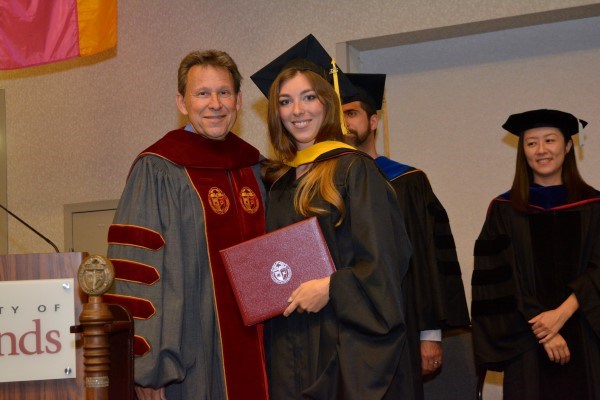 Student with Faculty at Valediction